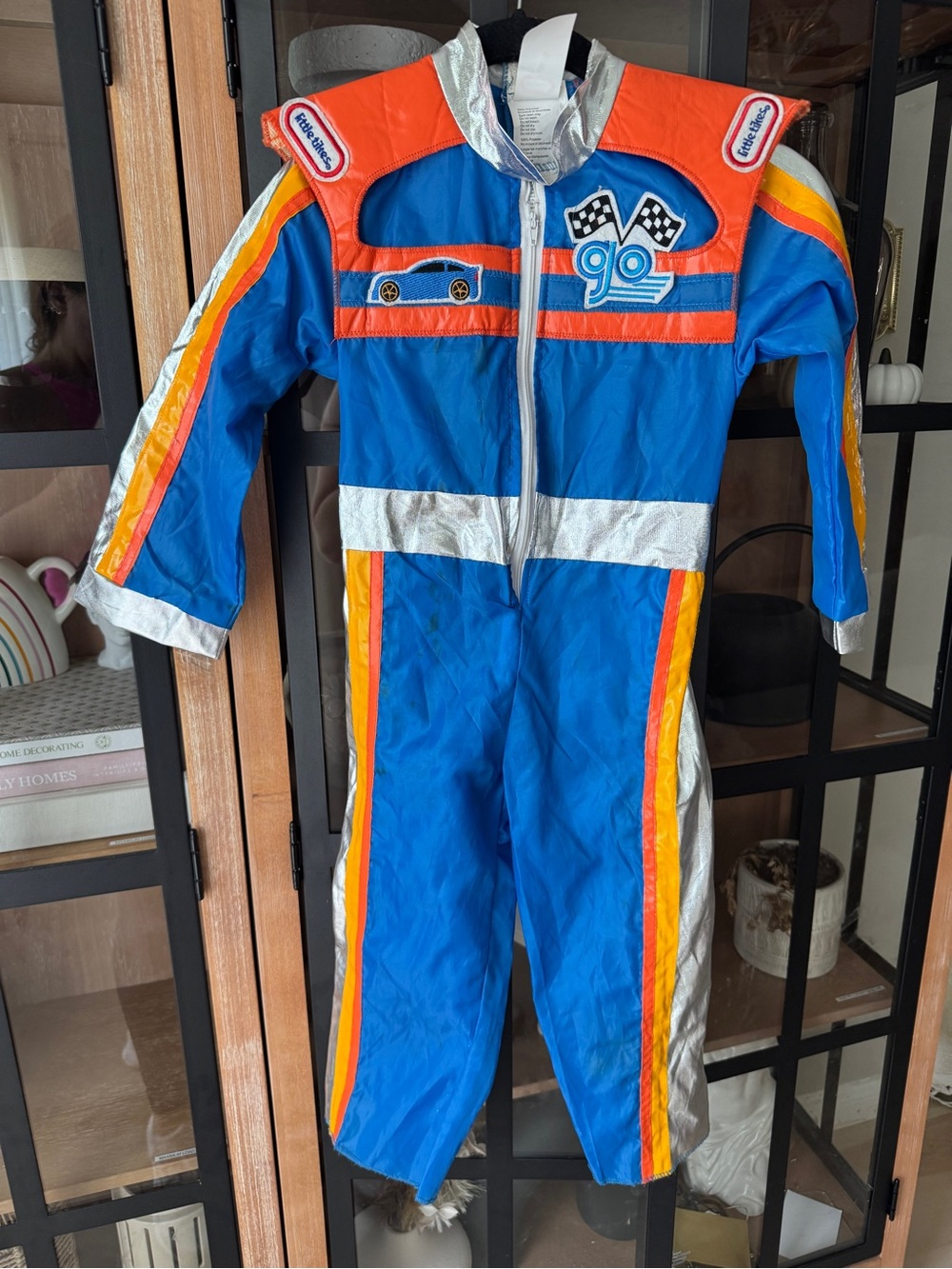 Little tikes race car driver halloween costume jumpsuit toddler boys metallic